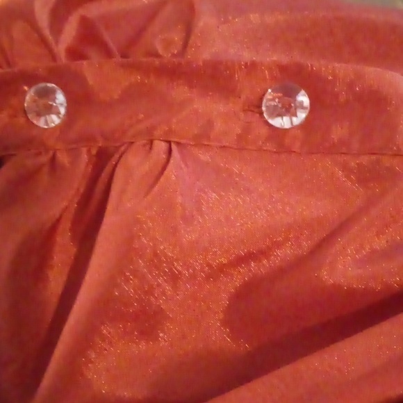 Cato Elegant Office Burn Orange Button Down Blouse - Size 14/16W - Picture 4 of 4